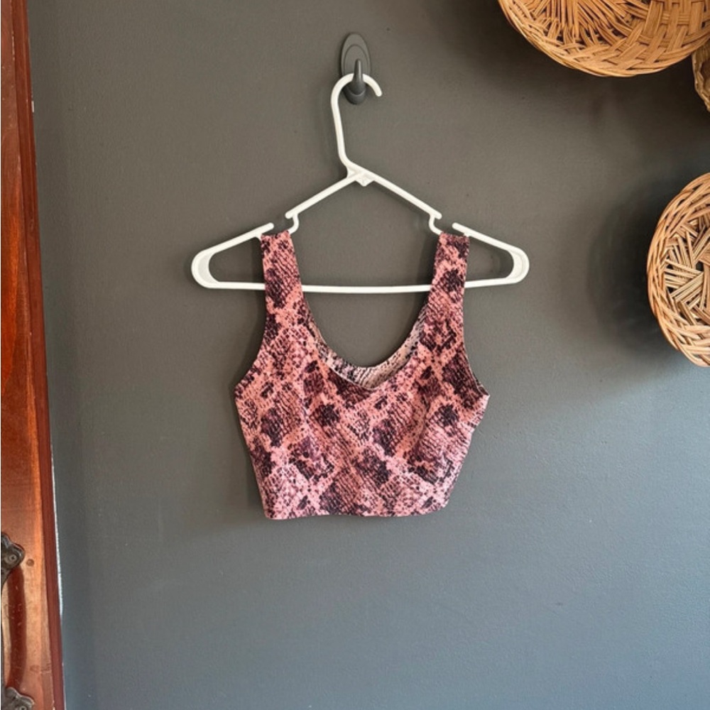 PINK Snake Print Bralette